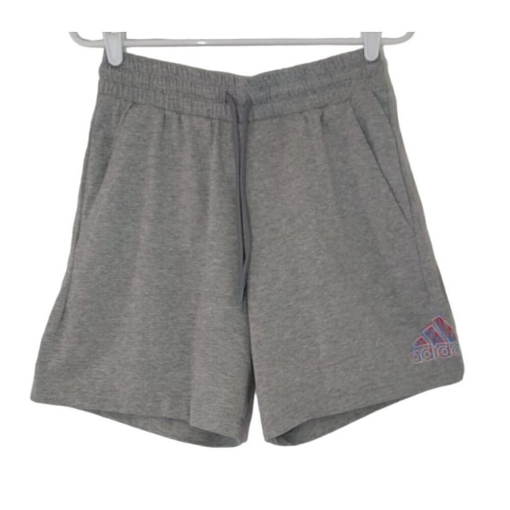 ADIDAS, Bumbac and polyester shorts, gray color, for men, size S, NWT
